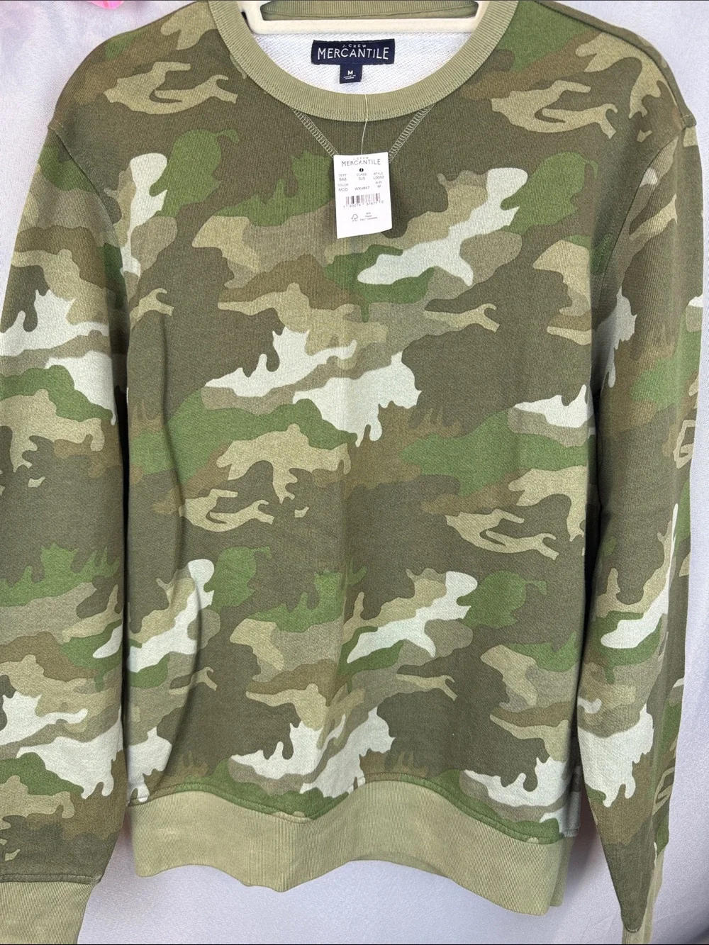 J. Crew Mercantile Camo Sweatshirt- Size Medium
